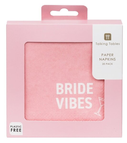 Papierové obrúsky Bride Vibes – 20 ks