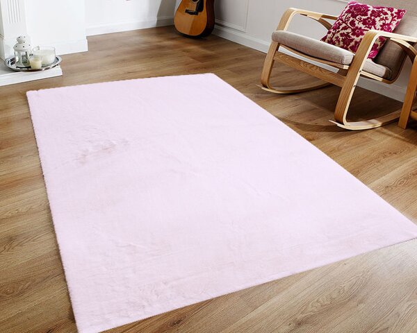 Koberec Cozy 1453 ružový obdĺžnikový – mäkký polyester Rozmer: 40x60 cm