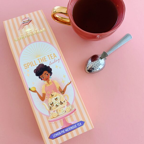 Ochutený čierný čaj Lemon Pie Meringue Tea 70 g + sitko