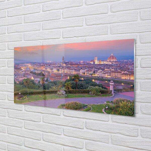 Sklenený obraz rieka Taliansko Panorama 100x50 cm 2 Prívesky