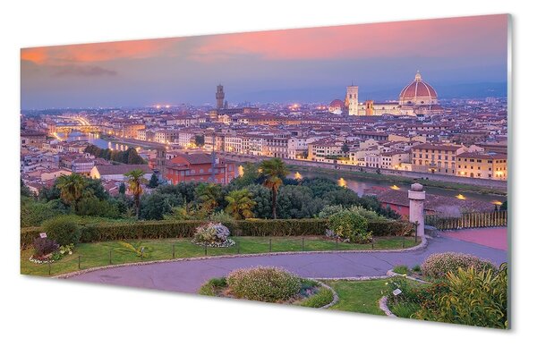 Sklenený obraz rieka Taliansko Panorama 100x50 cm 2 Prívesky