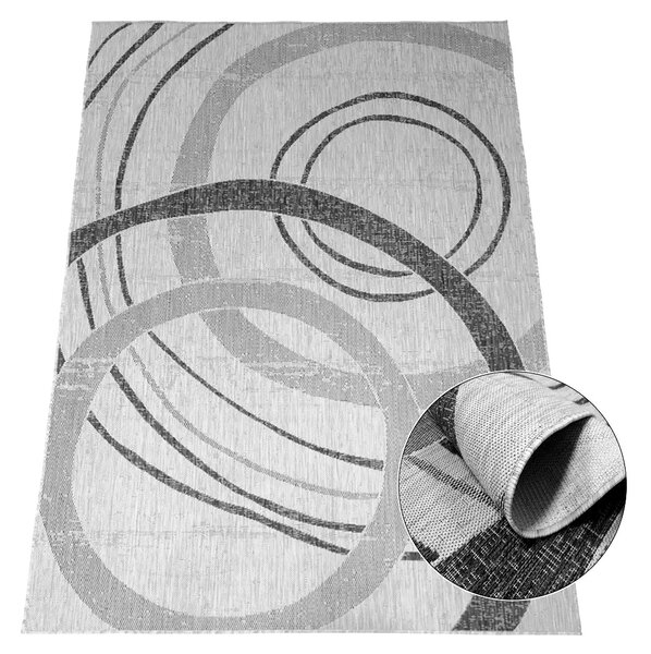 BE Koberec Eqos 0003 GREY – sivý obdĺžnikový Rozmer: 40x60 cm