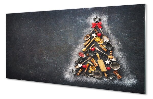 Sklenený obraz vianočné ozdoby 100x50 cm 2 Prívesky
