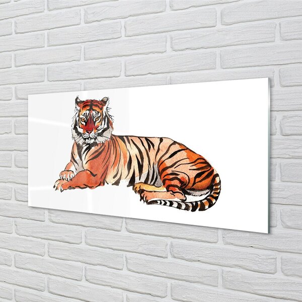 Sklenený obraz maľované tiger 100x50 cm 2 Prívesky