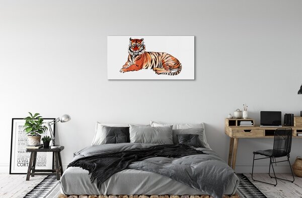 Sklenený obraz maľované tiger 100x50 cm 2 Prívesky