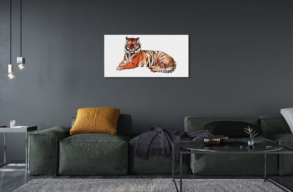 Sklenený obraz maľované tiger 100x50 cm 2 Prívesky