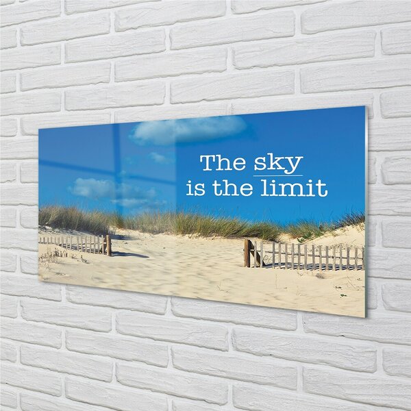 Obraz na skle Beach neba string 100x50 cm 2 Prívesky