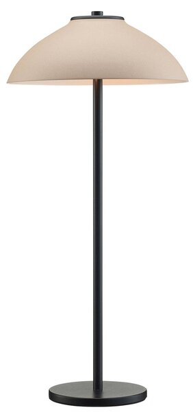 Stolná lampa Vali, výška 50 cm, čierna/béžová