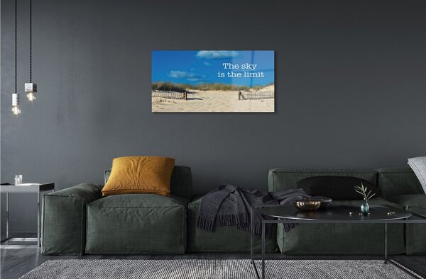 Obraz na skle Beach neba string 100x50 cm 2 Prívesky