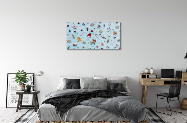 Sklenený obraz Čačky cukroví dekorácie 100x50 cm 2 Prívesky