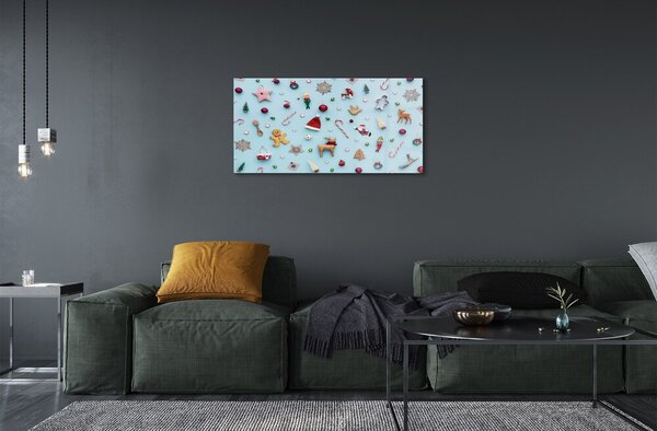 Sklenený obraz Čačky cukroví dekorácie 100x50 cm 2 Prívesky