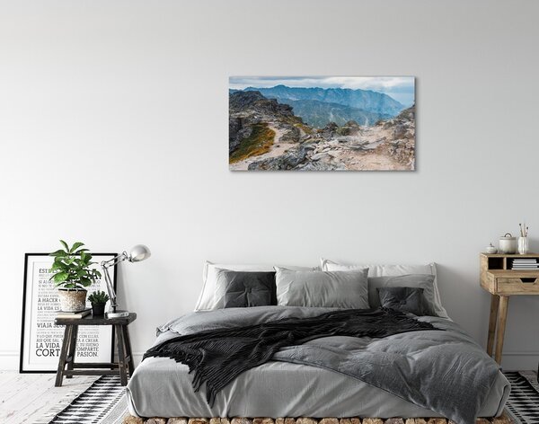 Sklenený obraz hory 100x50 cm 2 Prívesky