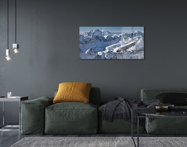 Sklenený obraz horské zimné 100x50 cm 2 Prívesky