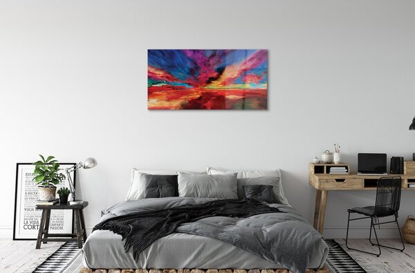 Sklenený obraz farebné fraktály 100x50 cm 2 Prívesky