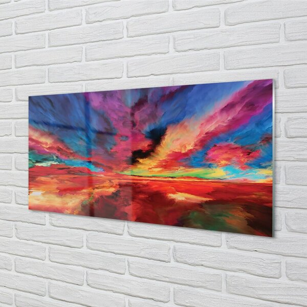 Sklenený obraz farebné fraktály 100x50 cm 2 Prívesky