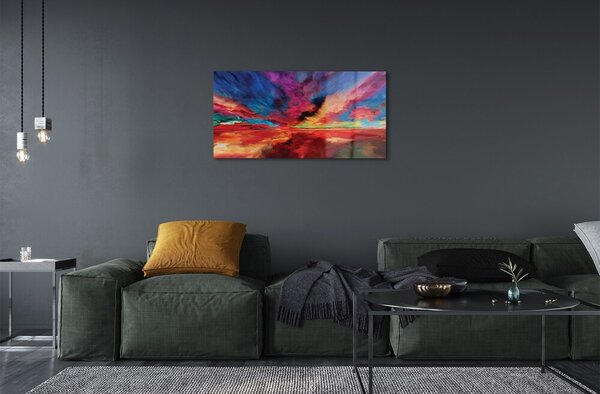 Sklenený obraz farebné fraktály 100x50 cm 2 Prívesky