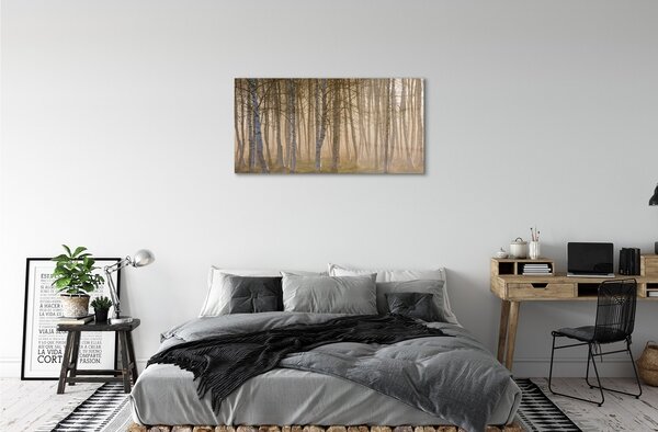 Sklenený obraz Sunrise strom les 100x50 cm 2 Prívesky