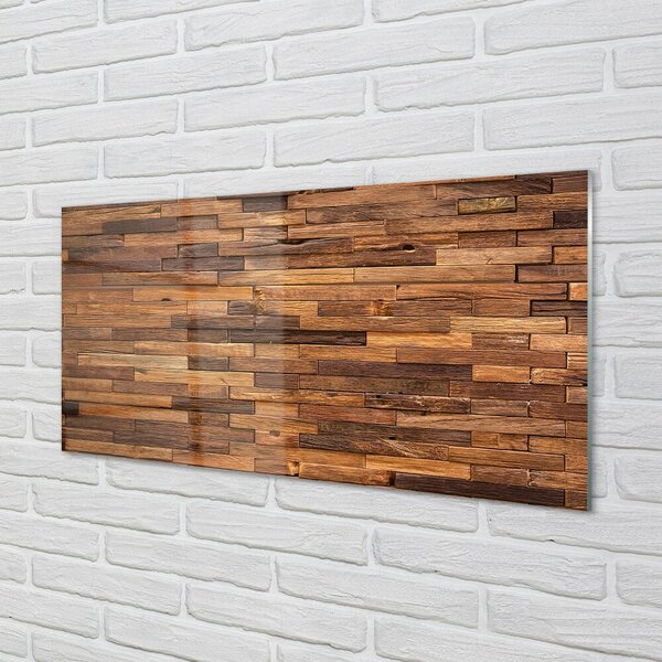 Obraz na skle Drevené panely dosky 100x50 cm 2 Prívesky