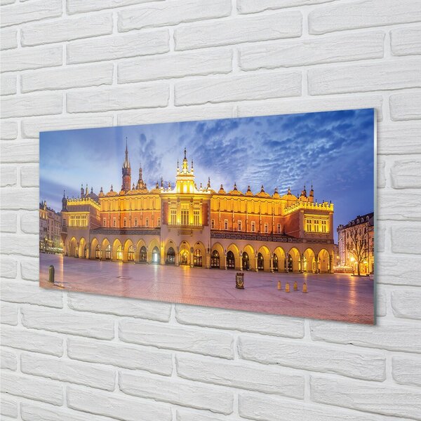Sklenený obraz Krakov Cloth sunset 100x50 cm 2 Prívesky