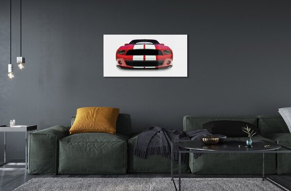 Obraz na skle Červené športové auto 100x50 cm 2 Prívesky