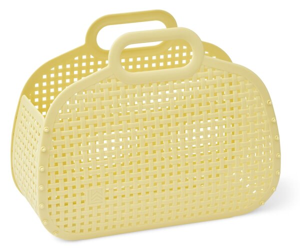 Košík z recyklovaného plastu Adeline Lemonade
