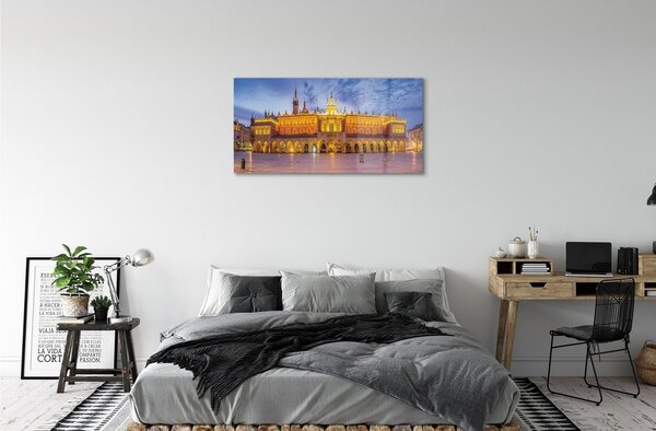 Sklenený obraz Krakov Cloth sunset 100x50 cm 2 Prívesky