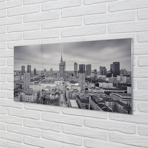 Sklenený obraz Varšava mrakodrapy panorámu 100x50 cm 2 Prívesky