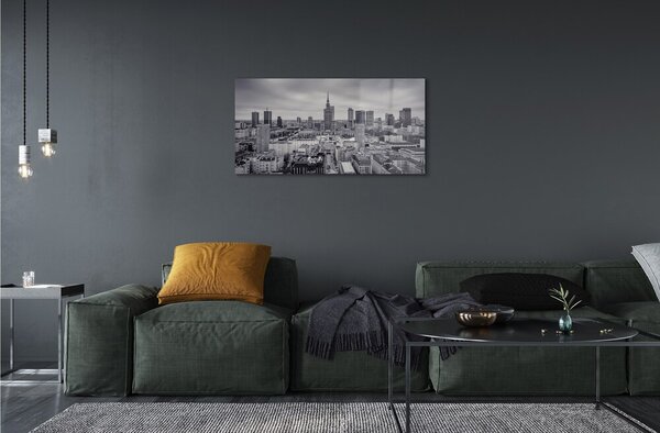 Sklenený obraz Varšava mrakodrapy panorámu 100x50 cm 2 Prívesky