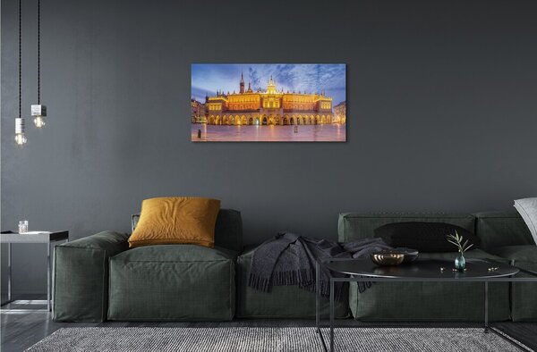Sklenený obraz Krakov Cloth sunset 100x50 cm 2 Prívesky