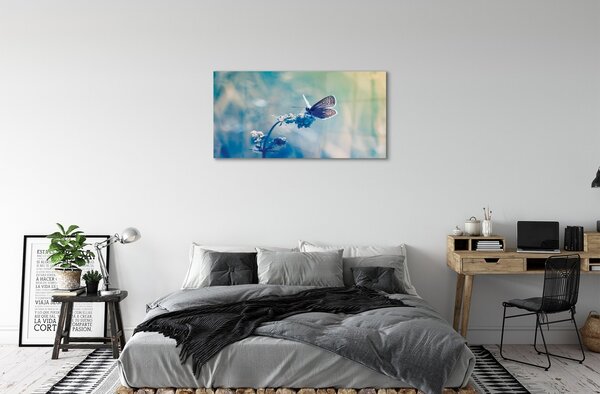 Sklenený obraz farebný motýľ 100x50 cm 2 Prívesky