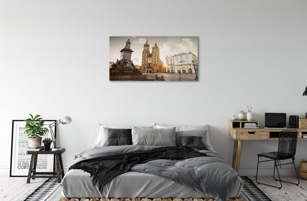 Sklenený obraz Memorial Church Krakow 100x50 cm 2 Prívesky