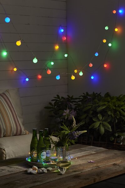 Svetelná reťaz Multicoloured – 40 LED žiaroviek