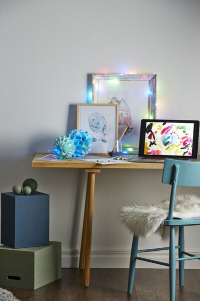 Svetelná reťaz Multicoloured – 40 LED žiaroviek