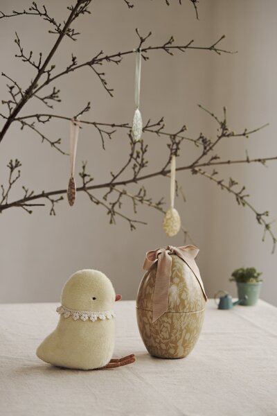 Veľkonočná dekorácia Egg Flowers Mint 6 cm