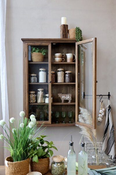 Sklenená nádoba Wicker Lid 650 ml