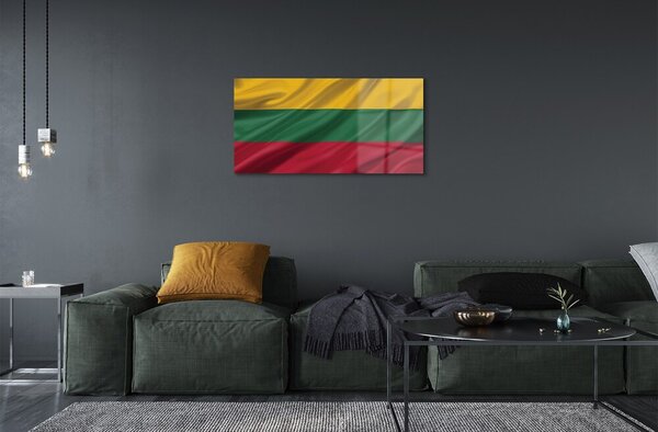 Sklenený obraz vlajka Litvy 100x50 cm 2 Prívesky