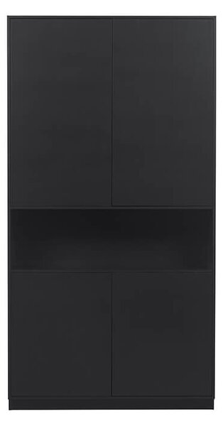 MUZZA Komoda farah 210 x 110 cm čierna