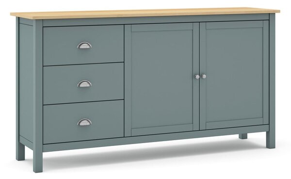 Komoda sivozelená z borovicového dreva 150x80x40 cm Misti – Marckeric
