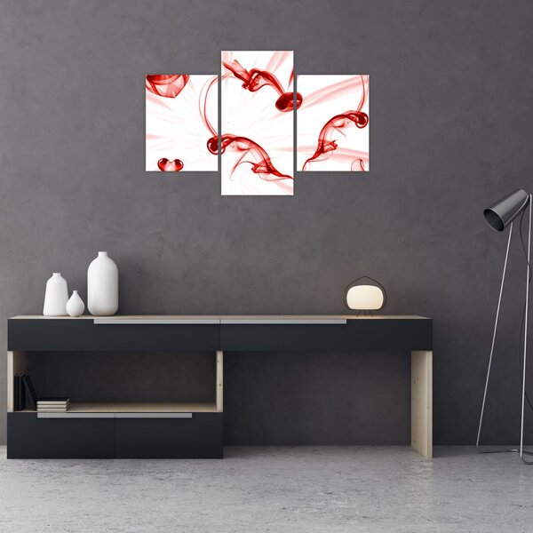 Obraz srdca z dymu (90x60 cm)