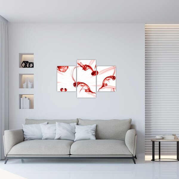 Obraz srdca z dymu (90x60 cm)