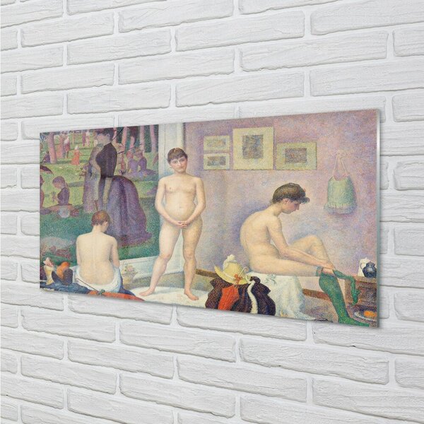 Obraz na skle Umenie maľované modely 100x50 cm 2 Prívesky