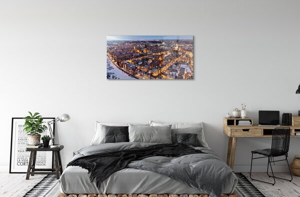 Sklenený obraz Gdańsk Winter panorama rieka 100x50 cm 2 Prívesky