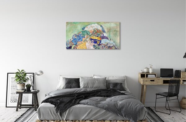 Obraz na skle Abstraktné umenie dieťa 100x50 cm 2 Prívesky