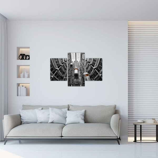 Obraz výťahu v budove (90x60 cm)