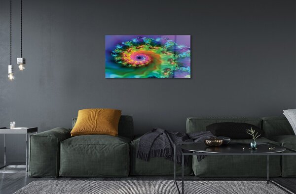Sklenený obraz Fractals geometrické vzory 100x50 cm 2 Prívesky