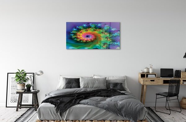 Sklenený obraz Fractals geometrické vzory 100x50 cm 2 Prívesky