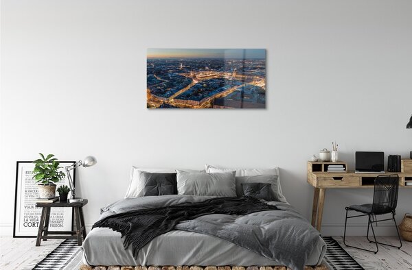 Sklenený obraz Krakov nočné panorama 100x50 cm 2 Prívesky