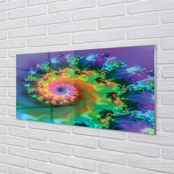 Sklenený obraz Fractals geometrické vzory 100x50 cm 2 Prívesky