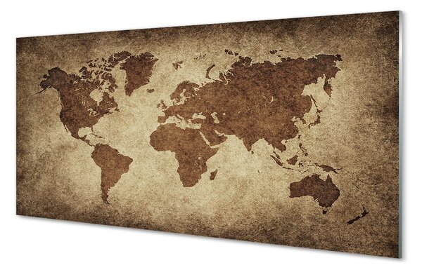 Sklenený obraz šedý mapa 100x50 cm 2 Prívesky