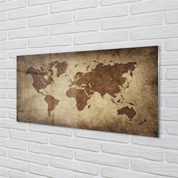 Sklenený obraz šedý mapa 100x50 cm 2 Prívesky